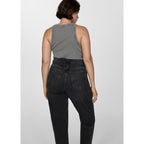 Jean Mom2000 Mom Taille Haute - Black Denim