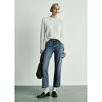 Jean Blanca Droit Crop