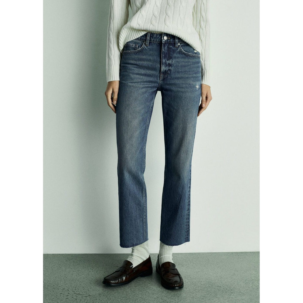 Jean Blanca Droit Crop