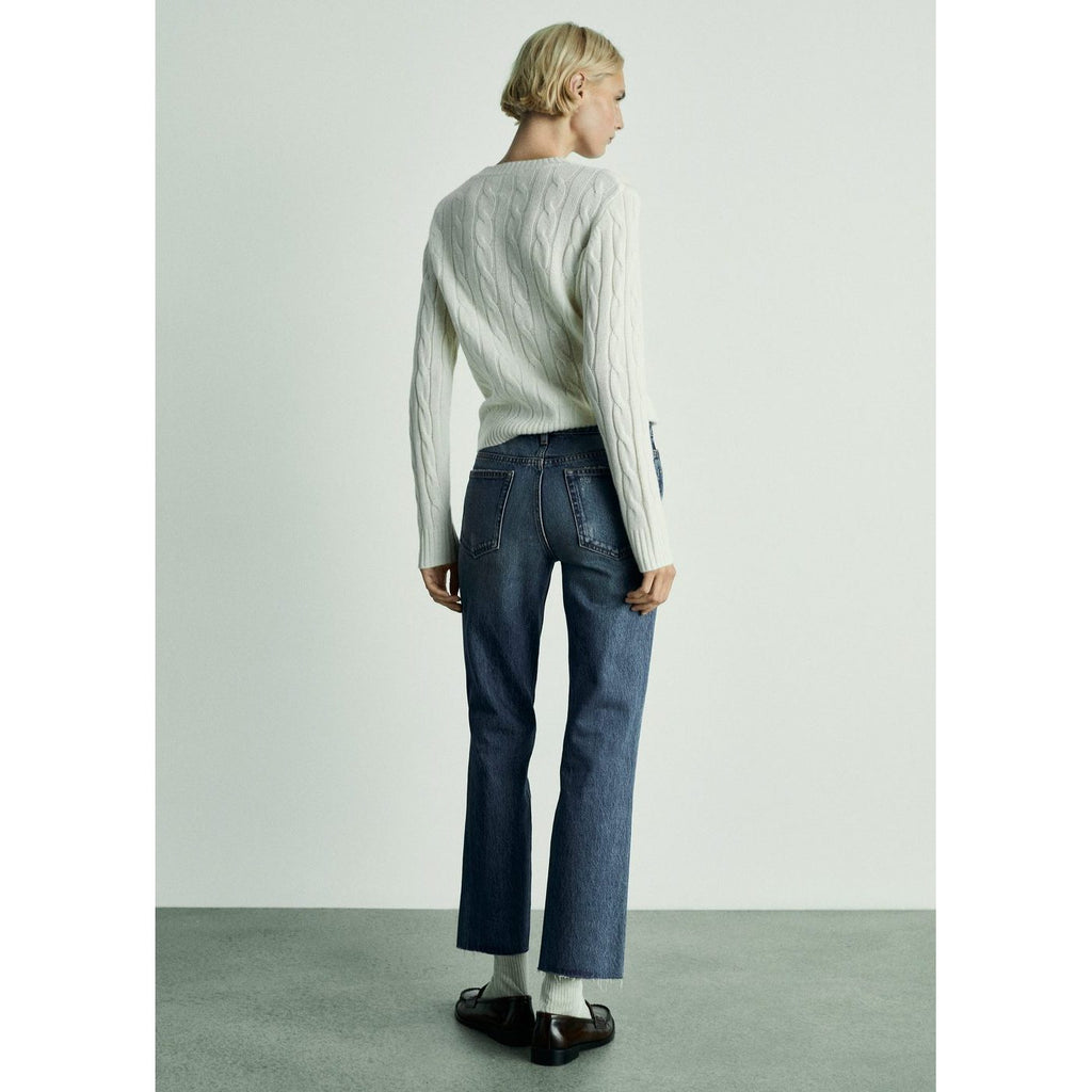 Jean Blanca Droit Crop