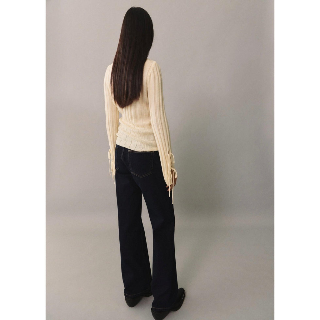 Ribbed Sweater - Ecru