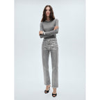 Foil Straight Jeans - Silver