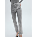 Foil Straight Jeans - Silver