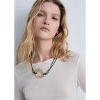 Fine Ribbed Knit Top - White