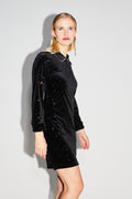 The Cosmic Velvet Luna Short Dress
