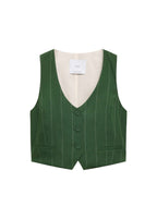 Gilet De Costume À Fines Rayures