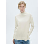 High-Neck Knit Jumper - Ecru