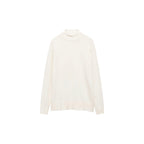 High-Neck Knit Jumper - Ecru