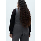 Fine Striped Suit Trousers - Gray