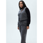 Fine Striped Suit Trousers - Gray