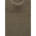 Jersey de punto con detalle de botones - Caqui