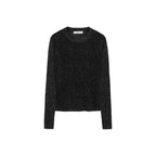 Jersey Lurex Cuello Redondo - Black