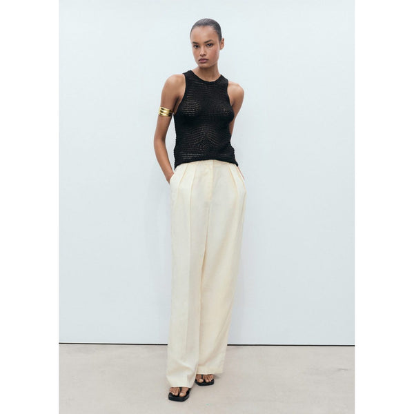 Lurex Openwork Knit Top