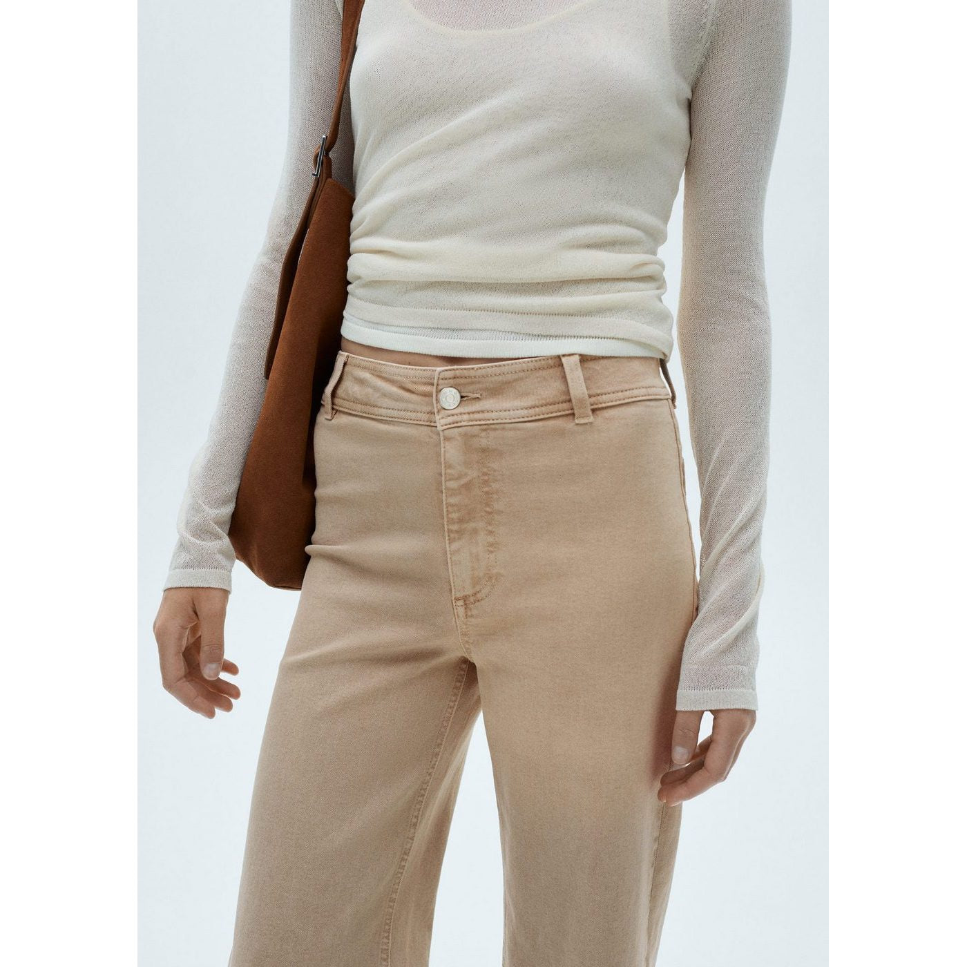 Vaquero Estilo Culotte Catherin Tiro Alto