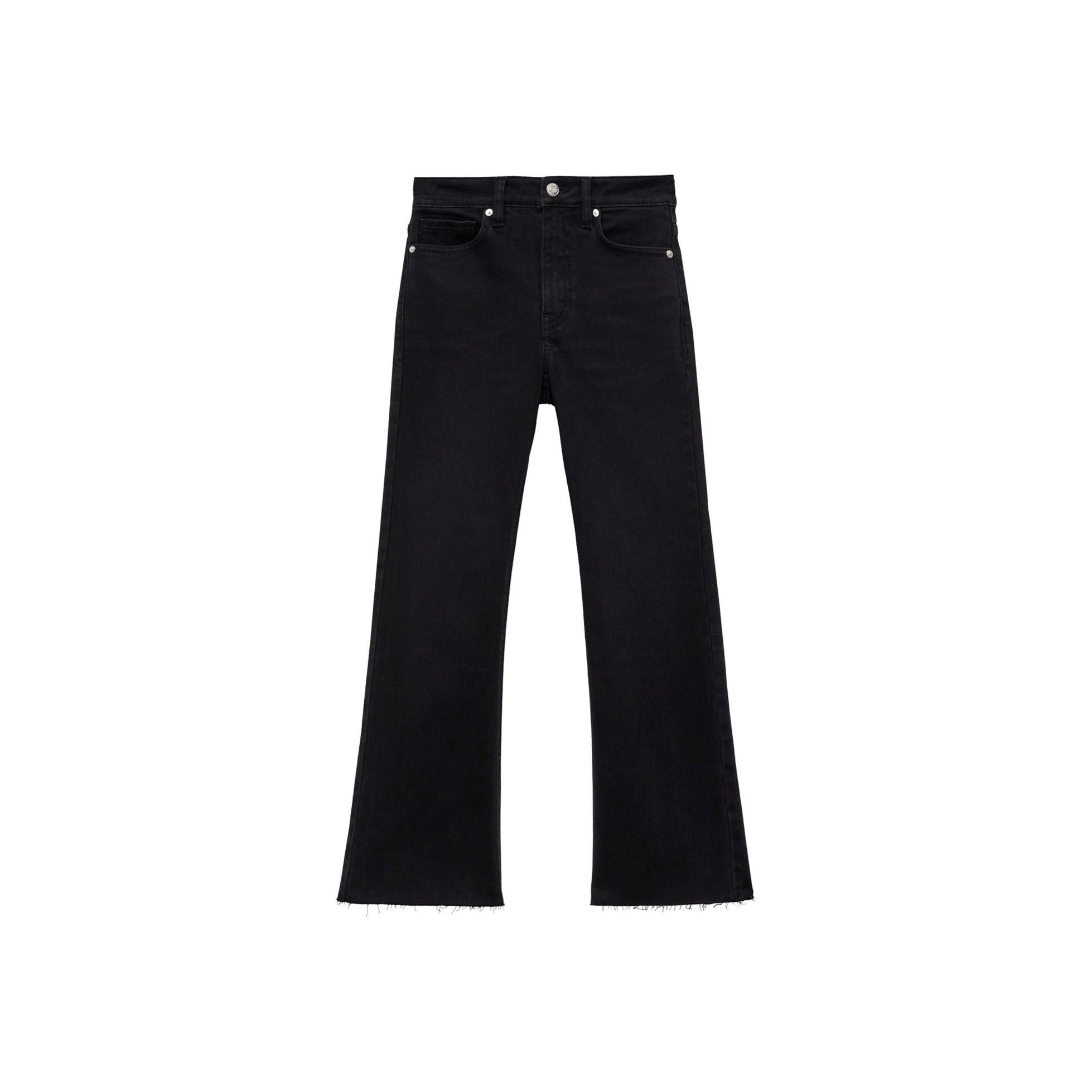 Jean Sienna Flare Crop - Black Denim