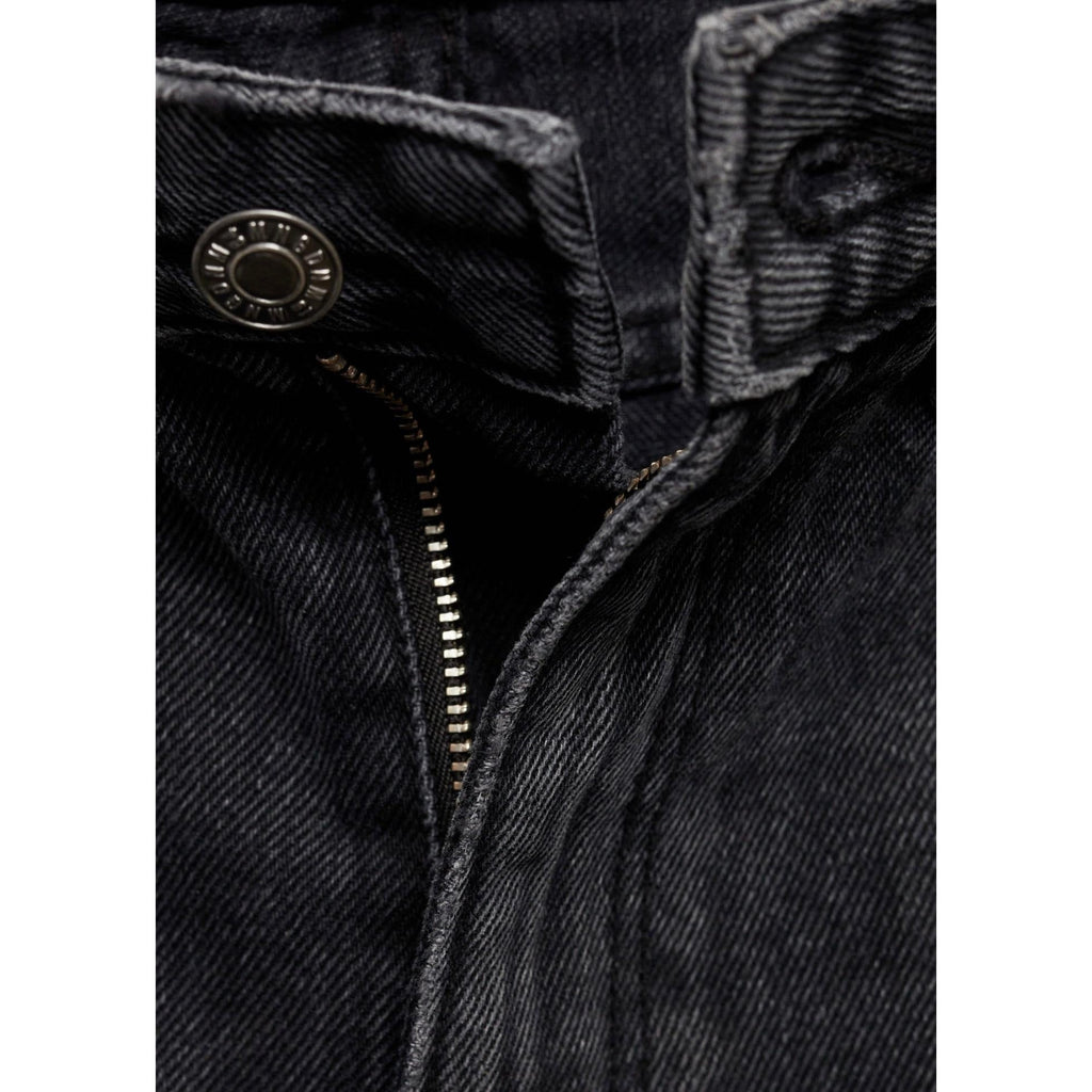 Jean Droit Taille Normale - Black Denim