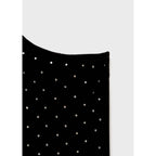 Rhinestone Asymmetrical Dress - Black