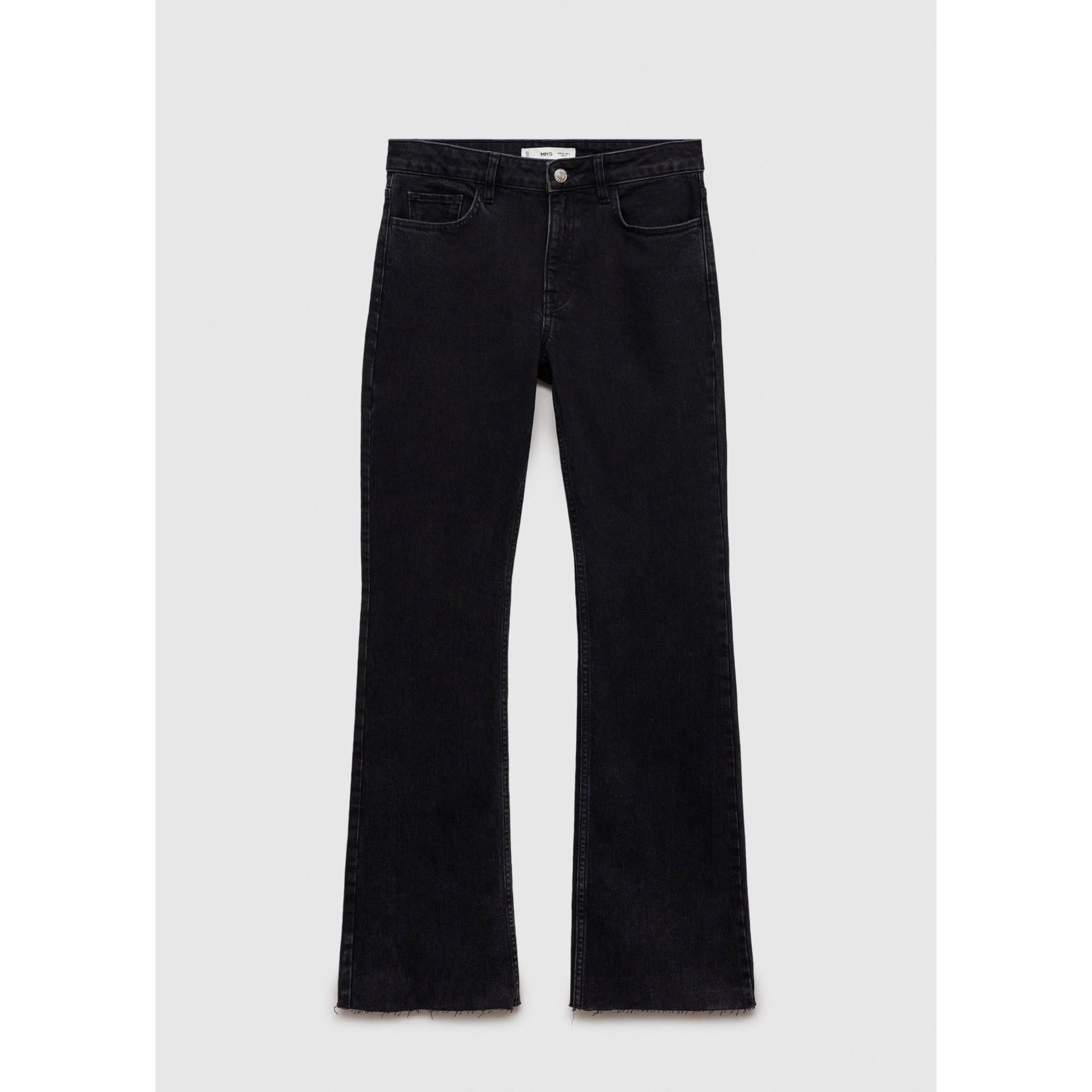 Flare Jeans Normal Waist - Black Denim