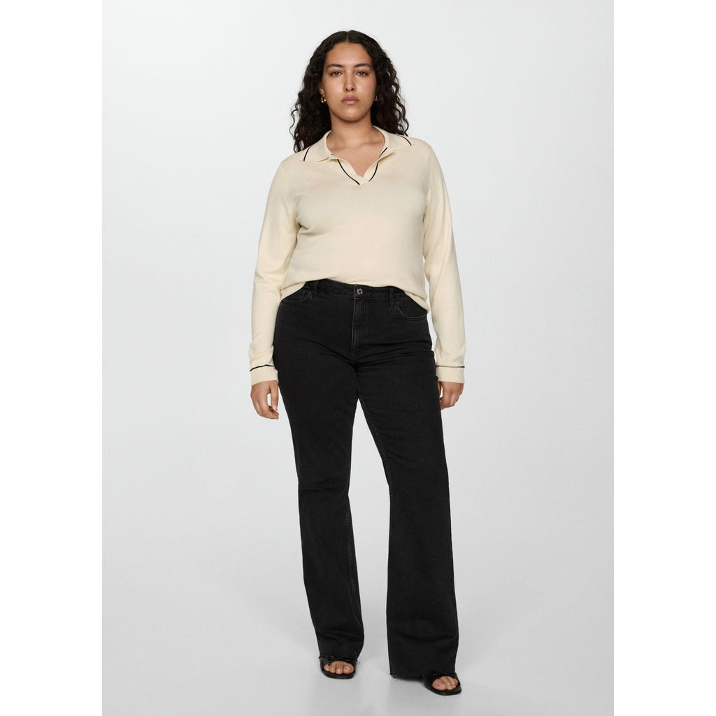 Flare Jeans Normal Waist - Black Denim