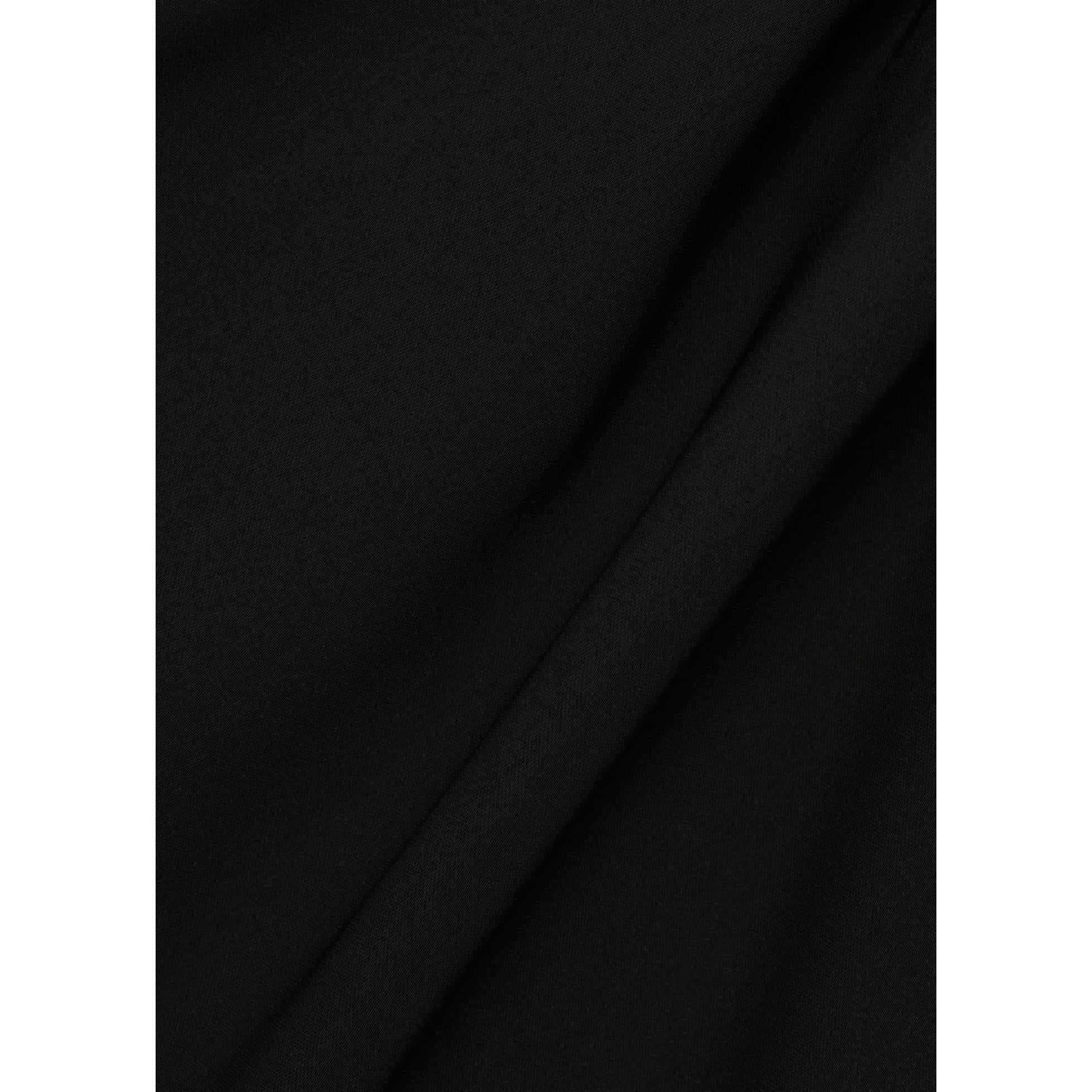 Asymmetric Belted Dress - Black