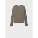 T-Shirt Maille Côtelée - Khaki