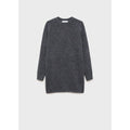 Vestido recto de punto - Gris