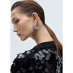 Cardigan Maille Sequins - Black