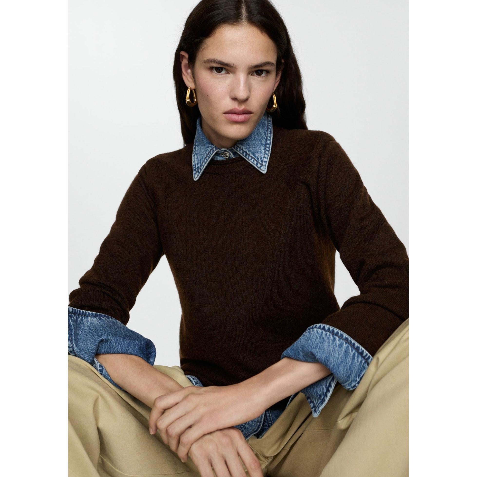Round Neck Knit Jumper