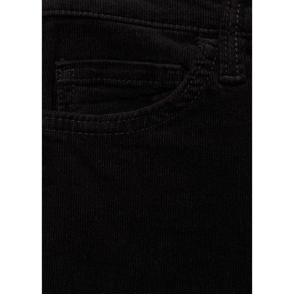Jean Sienna Flare Crop Velours Côtelé - Black Denim