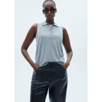 Pantalon Taille Normale Similicuir - Black