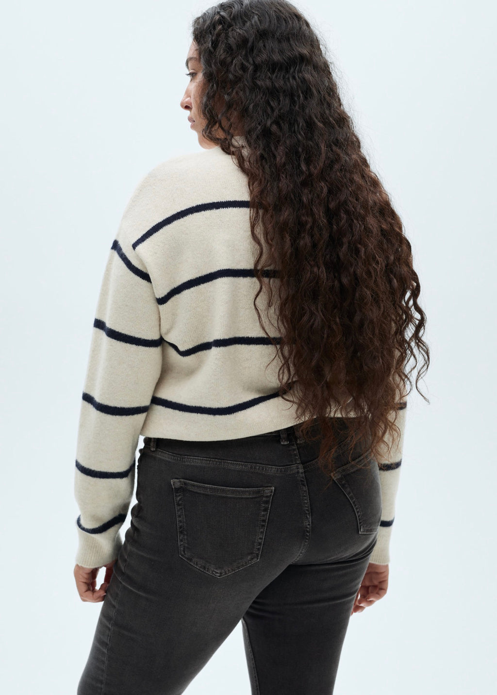 Skinny Jeans with Regular Waist - Open Grey