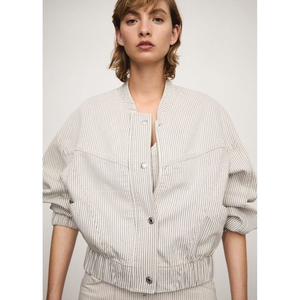 Chaqueta vaquera a rayas