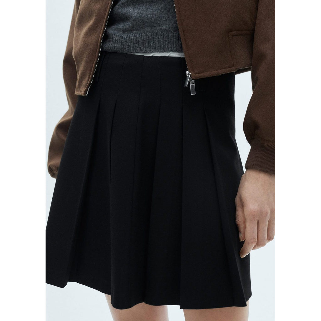 Pleated Tennis Striped Skirt