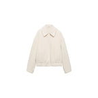 Knitted Jacket with Pockets - Off White