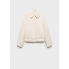 Knitted Jacket with Pockets - Off White