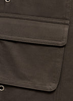 Studded Parachute Trousers - Grey