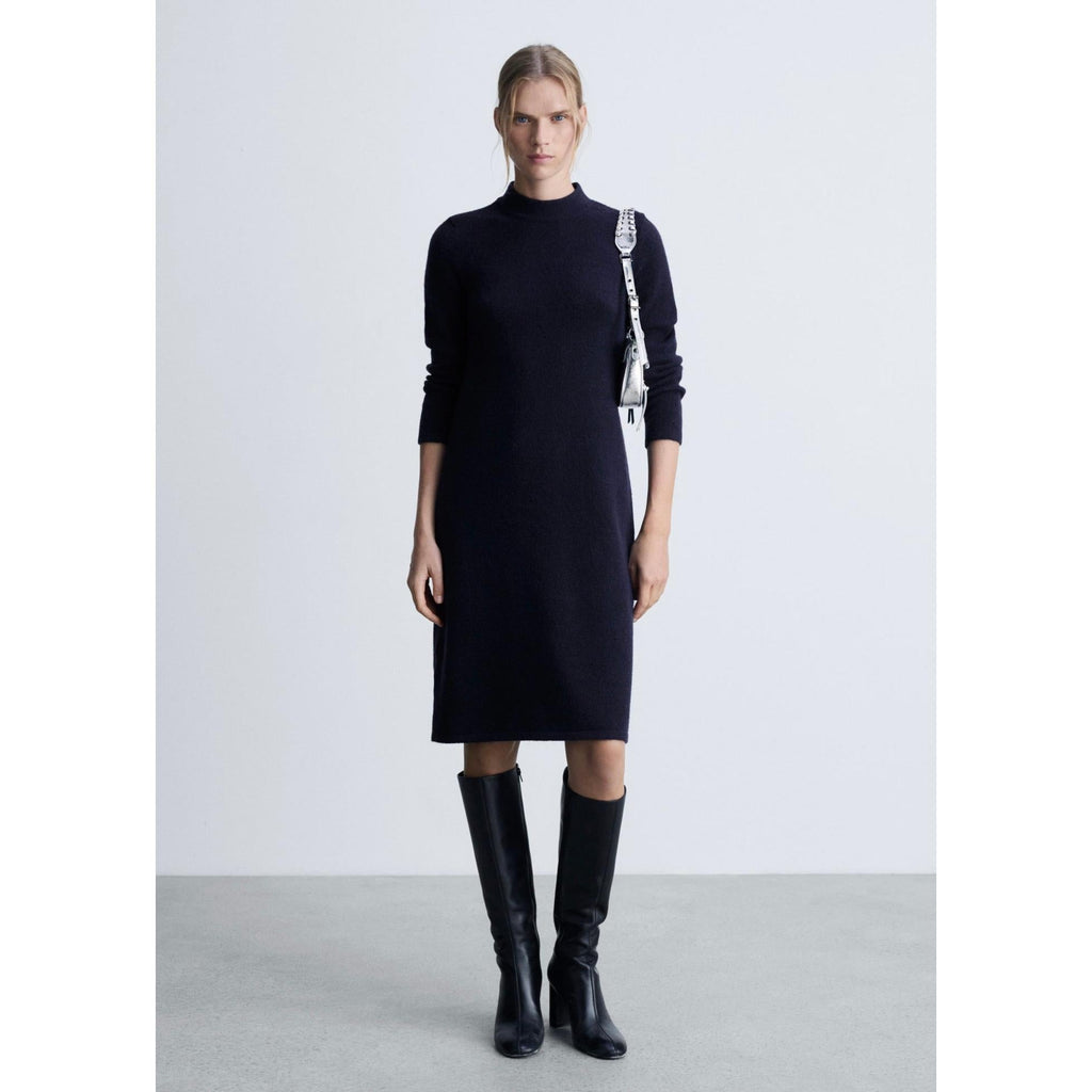 Robe Midi Maille - Dark Navy