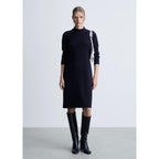 Robe Midi Maille - Dark Navy