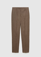 Regular-Waist Skinny Trousers - Brown
