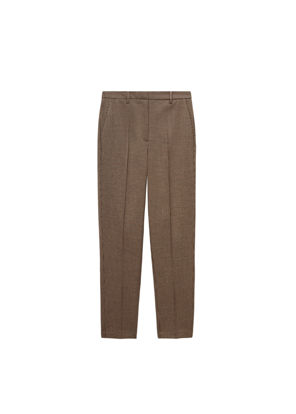 Regular-Waist Skinny Trousers - Brown