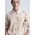 Blouson Combiné Tricot - Ecru