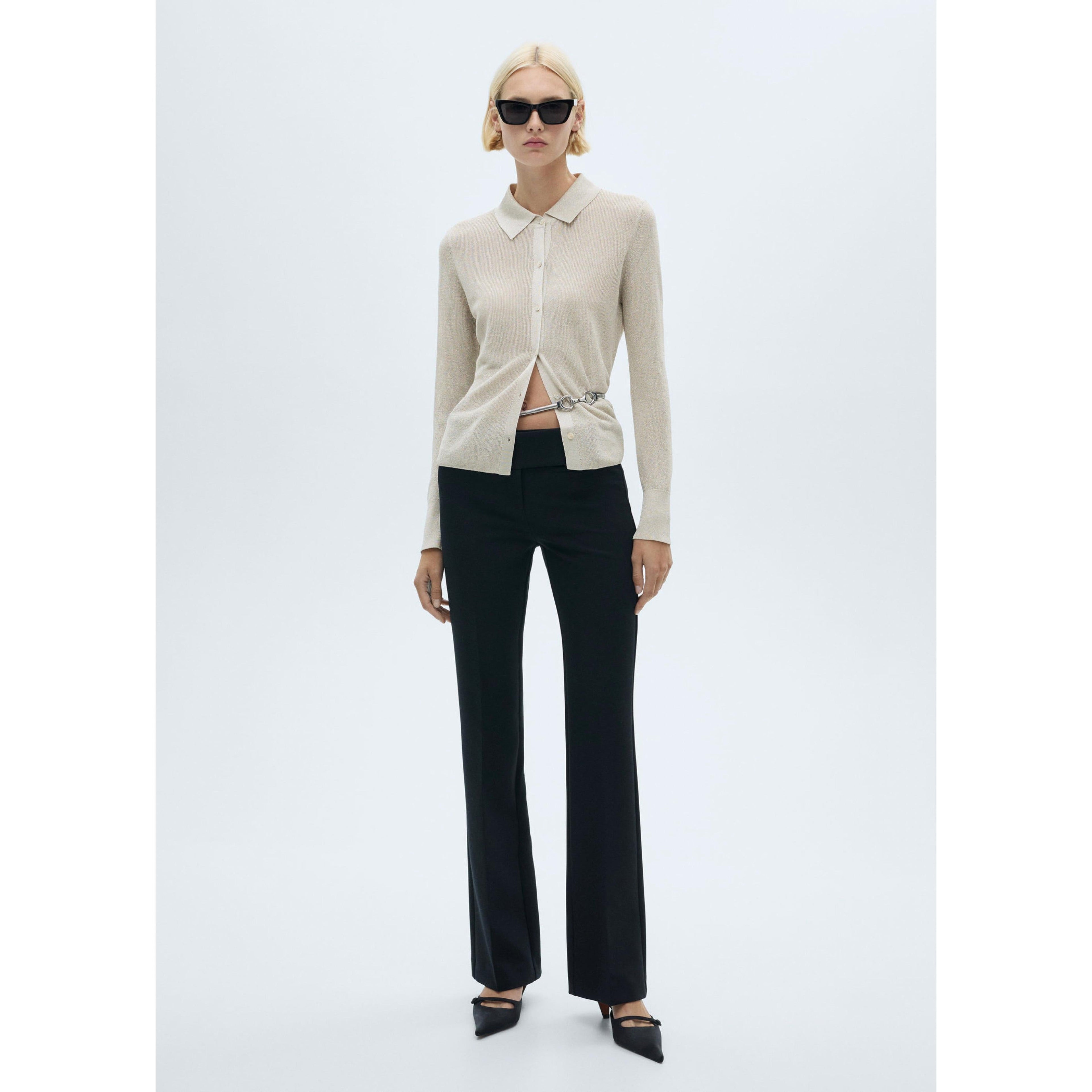Lurex Knit Shirt - Silver