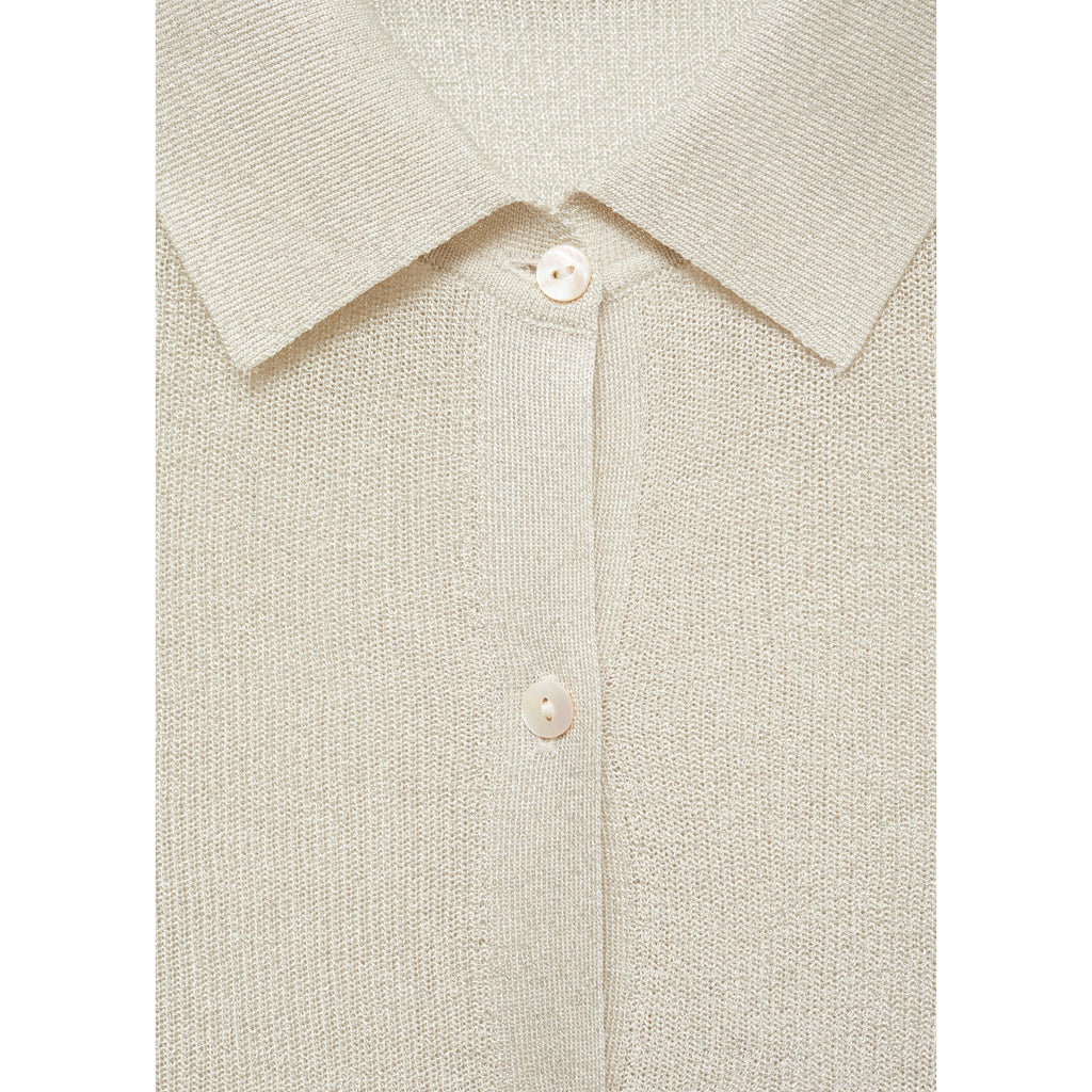 Lurex Knit Shirt - Silver