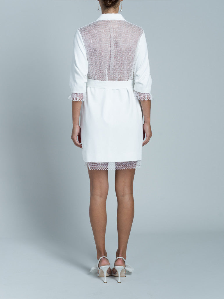 Vestido corto Jax - Blanco
