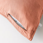 Lysandre - Funda De Almohada - Lyocell Liso - Terracotta