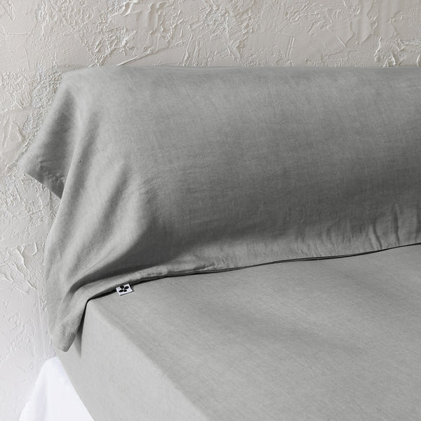 Bolster Pillowcase - Plain Lyocell - Lysandre Granite