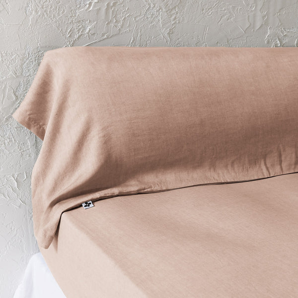 Bolster Pillowcase - Plain Lyocell - Lysandre - Blush