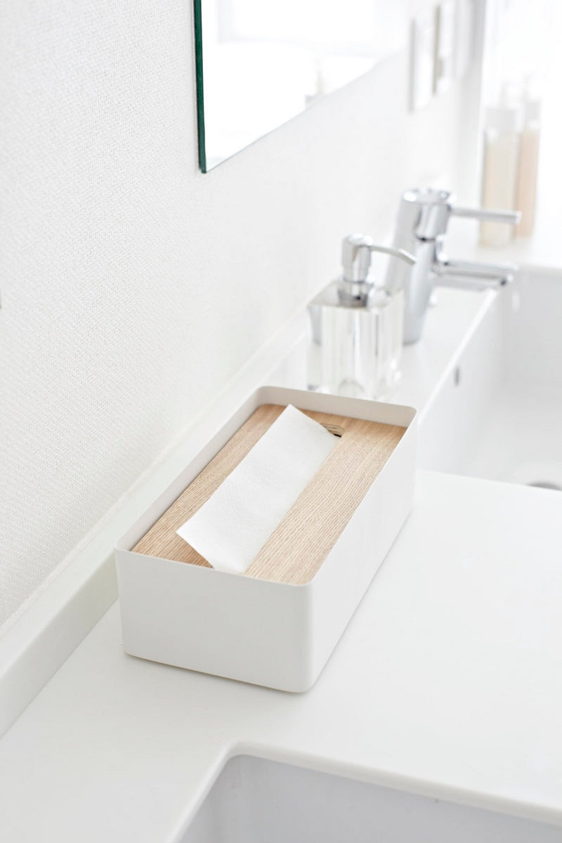 Tissue Box - Rin - White