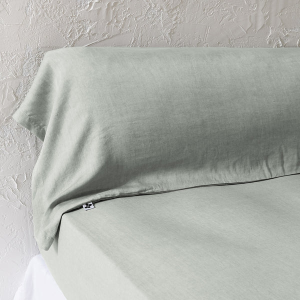 Bolster Pillowcase - Plain Lyocell - Lysandre - Lichen