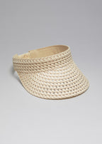 Casquette La Viva Paille Visière - Beige
